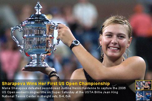 Maria Sharapova wins US Open 2006